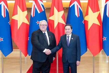 Chủ tịch Quốc hội Trần Thanh Mẫn đón, hội đàm với Chủ tịch Quốc hội New Zealand