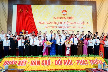 Lào Cai: Đại hội đại biểu Mặt trận Tổ quốc Việt Nam xã Mậu A lần thứ I, nhiệm kỳ 2025 - 2030 thành công tốt đẹp