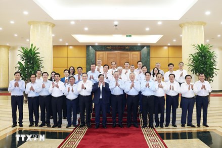 Bộ Chính trị làm việc với Ban Thường vụ Đảng ủy Chính phủ