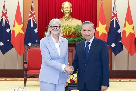 Tổng Bí thư Tô Lâm tiếp Toàn quyền Australia Sam Mostyn