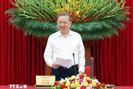 Tổng Bí thư chủ trì làm việc với Ban Thường vụ Đảng ủy Bộ Ngoại giao