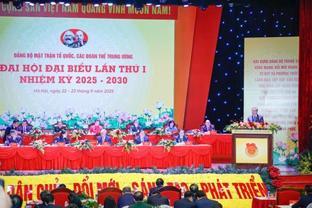 Nghị quyết Đại hội đại biểu Đảng bộ Mặt trận Tổ quốc, các đoàn thể Trung ương lần thứ I, nhiệm kỳ 2025 – 2030