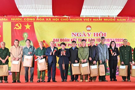 Ngày hội Đại đoàn kết toàn dân tộc trên địa bàn khu dân cư xóm Ào U, xã Toàn Thắng, Phú Thọ