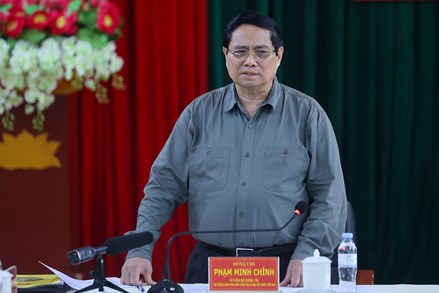 Thủ tướng Phạm Minh Chính làm việc với Thường trực Tỉnh uỷ Thanh Hóa