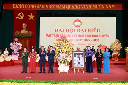 Phó Chủ tịch Hà Thị Nga dự Đại hội đại biểu MTTQ Việt Nam tỉnh Thái Nguyên lần thứ I, nhiệm kỳ 2025 - 2030