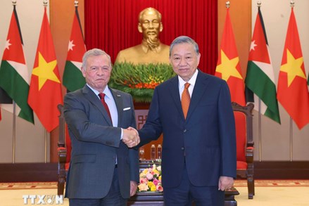 Tổng Bí thư Tô Lâm hội kiến Quốc vương Jordan Abdullah II Ibn Al-Hussein