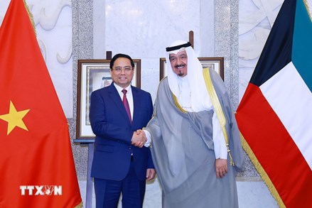 Thủ tướng Phạm Minh Chính hội đàm với Thủ tướng Kuwait: Nâng cấp quan hệ giữa Việt Nam và Kuwait lên Đối tác Chiến lược