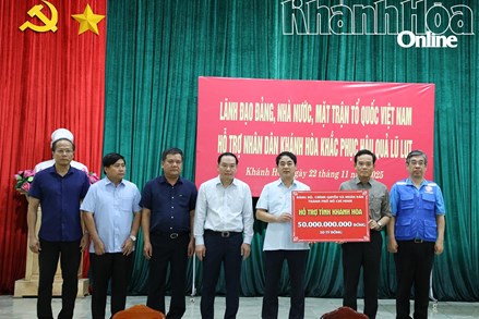 Khánh Hòa: Triển khai công tác tiếp nhận, điều phối các nguồn hỗ trợ khắc phục thiệt hại do mưa lũ từ TP. Hồ Chí Minh 
