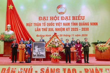 Phó Chủ tịch - Tổng Thư ký Nguyễn Thị Thu Hà dự Đại hội đại biểu MTTQ Việt Nam tỉnh Quảng Ninh lần thứ XIII, nhiệm kỳ 2025 - 2030