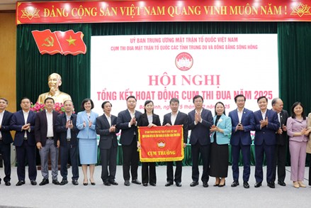 Cụm thi đua các tỉnh Trung du và Đồng bằng Sông Hồng tổng kết công tác Mặt trận năm 2025
