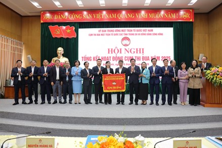 Cụm thi đua các tỉnh Trung du và Đồng bằng Sông Hồng tổng kết công tác Mặt trận năm 2025