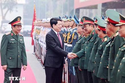 Chủ tịch nước: Triển khai các giải pháp xây nền quốc phòng toàn dân vững mạnh 