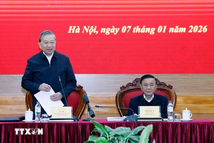 Tổng Bí thư Tô Lâm làm việc với Ban Chính sách, chiến lược Trung ương 