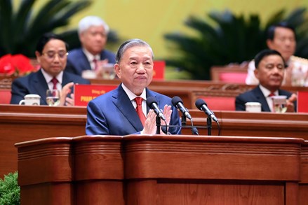 Diễn văn phát biểu của Tổng Bí thư Tô Lâm tại Bế mạc Đại hội XIV của Đảng