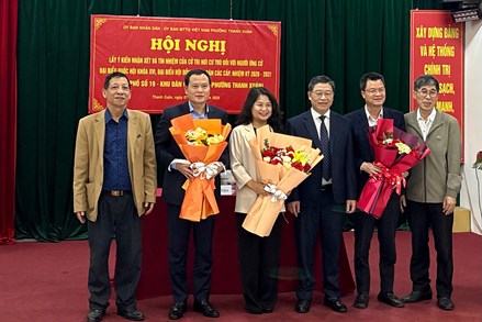 Bà Nguyễn Quỳnh Liên được 100% cử tri nơi cư trú nhất trí giới thiệu ứng cử đại biểu Quốc hội