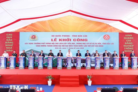 Tổng Bí thư dự khởi công Trường Phổ thông nội trú liên cấp Tiểu học, THCS xã Ea Rốk, tỉnh Đắk Lắk 