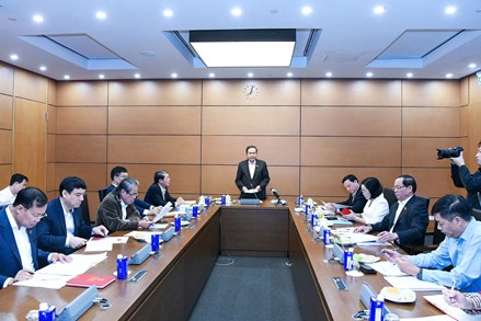 Chủ tịch Quốc hội Trần Thanh Mẫn chủ trì cuộc họp rà soát các công việc chuẩn bị cho Ngày bầu cử 15/3/2026