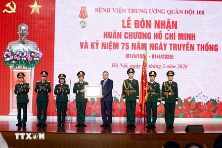 Tổng Bí thư Tô Lâm dự Lễ Kỷ niệm 75 năm Ngày truyền thống của Bệnh viện 108
