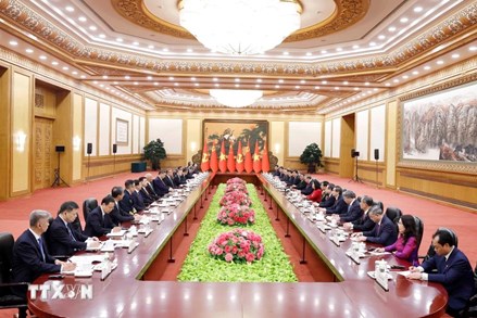 Tổng Bí thư, Chủ tịch nước Tô Lâm hội đàm với Tổng Bí thư, Chủ tịch Trung Quốc Tập Cận Bình