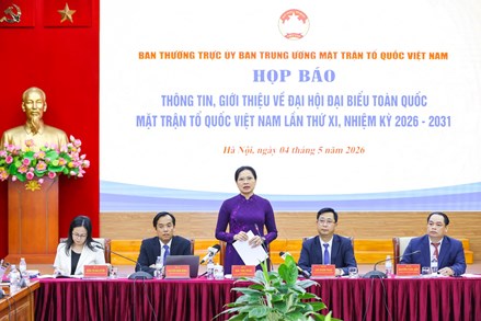 Thông cáo báo chí về Đại hội đại biểu toàn quốc Mặt trận Tổ quốc Việt Nam lần thứ XI, nhiệm kỳ 2026-2031