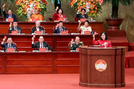 ĐẠI HỘI BIỂU QUYẾT THÔNG QUA SỐ LƯỢNG 405 VỊ THAM GIA ỦY BAN TRUNG ƯƠNG MTTQ VIỆT NAM KHÓA XI, NHIỆM KỲ 2026-2031