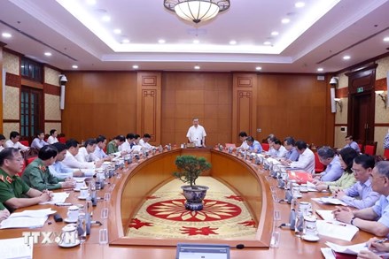Tổng Bí thư, Chủ tịch nước chủ trì cuộc làm việc về Đề án Xây dựng xã hội trật tự, kỷ cương
