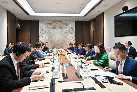 Thường trực Ban Bí thư Trần Cẩm Tú tiếp Phó Chủ tịch Chính hiệp toàn quốc Trung Quốc