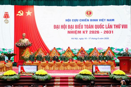 Phiên làm việc thứ nhất Đại hội đại biểu toàn quốc Hội Cựu chiến binh Việt Nam lần thứ VIII, nhiệm kỳ 2026-2031