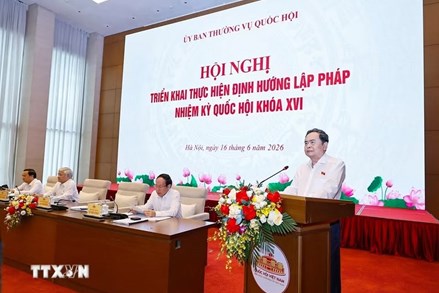 Chủ tịch Quốc hội Trần Thanh Mẫn chủ trì Hội nghị triển khai Định hướng lập pháp nhiệm kỳ khóa XVI