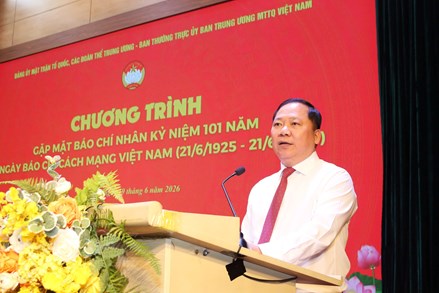 Báo chí tiếp tục đồng hành cùng Mặt trận trong tuyên truyền, vận động, tập hợp và phát huy sức mạnh đại đoàn kết toàn dân tộc