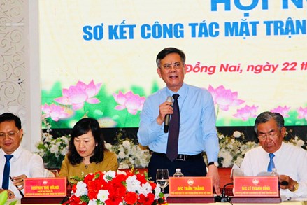 Cụm thi đua các tỉnh, thành phố Nam Bộ sơ kết công tác Mặt trận 6 tháng đầu năm 2026
