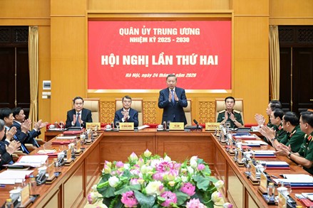 Tổng Bí thư, Chủ tịch nước Tô Lâm chủ trì Hội nghị Quân ủy Trung ương nhiệm kỳ 2025 - 2030 lần thứ hai 