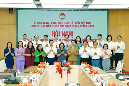 Cụm thi đua các thành phố trực thuộc Trung ương sơ kết công tác Mặt trận 6 tháng đầu năm 2026