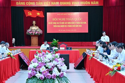Hội nghị toàn quốc sơ kết công tác tổ chức xây dựng Đảng 6 tháng đầu năm, triển khai nhiệm vụ 6 tháng cuối năm 2026