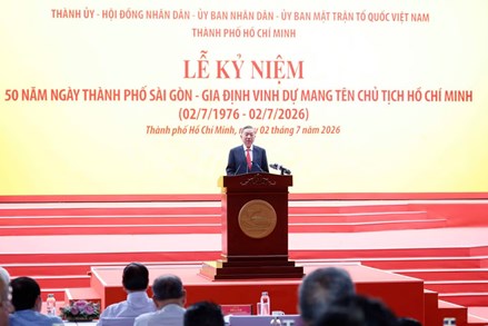 Tổng Bí thư, Chủ tịch nước Tô Lâm dự Lễ kỷ niệm 50 năm Ngày thành phố Sài Gòn-Gia Định vinh dự mang tên Chủ tịch Hồ Chí Minh 