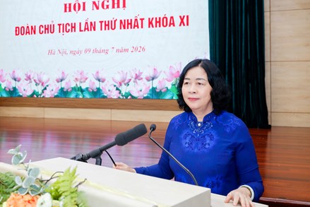 Chủ tịch Bùi Thị Minh Hoài: MTTQ Việt Nam các cấp tiếp tục kiện toàn, vận hành tổ chức bộ máy tinh gọn, hiệu lực, hiệu quả 