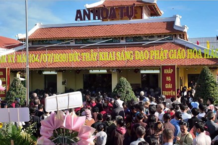 Ban Trị sự Trung ương Giáo hội Phật Giáo Hòa Hảo và Trung ương Phật hội Tứ Ân Hiếu Nghĩa gửi thư cảm ơn Chủ tịch Bùi Thị Minh Hoài