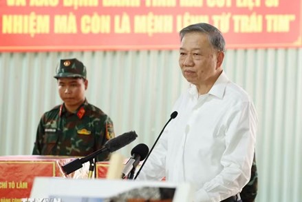 Phát biểu của Tổng Bí thư, Chủ tịch nước Tô Lâm tại cuộc gặp gỡ lực lượng làm nhiệm vụ tại công viên Lê Thị Riêng 