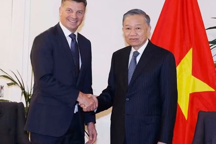 Tổng Bí thư, Chủ tịch nước Tô Lâm tiếp Lãnh đạo Liên đảng Tự do-Quốc gia Australia 