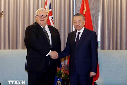 Tổng Bí thư, Chủ tịch nước Tô Lâm hội kiến Chủ tịch Quốc hội New Zealand