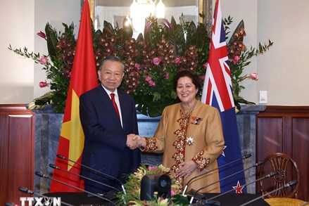 Tổng Bí thư, Chủ tịch nước Tô Lâm hội kiến Toàn quyền New Zealand Dame Cindy Kiro
