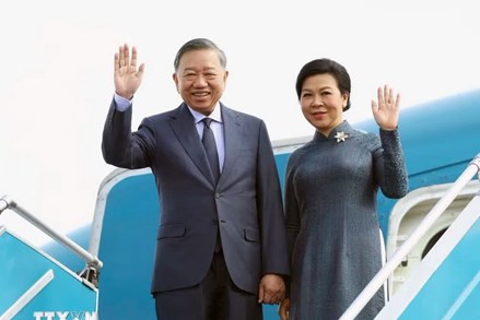 Tổng Bí thư, Chủ tịch nước Tô Lâm cùng Phu nhân lên đường thăm cấp Nhà nước tới Nga, thăm chính thức Pháp và dự Hội nghị Thượng đỉnh Không gian vũ trụ