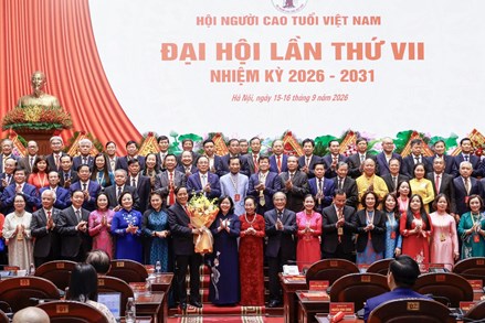 Chủ tịch Bùi Thị Minh Hoài dự Đại hội đại biểu toàn quốc Hội Người cao tuổi Việt Nam lần thứ VII, nhiệm kỳ 2026 - 2031