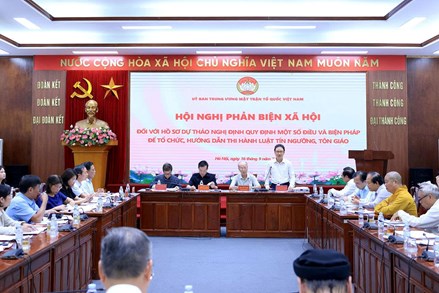 Bảo đảm quyền tự do tín ngưỡng, tôn giáo trong xây dựng Nghị định hướng dẫn thi hành Luật