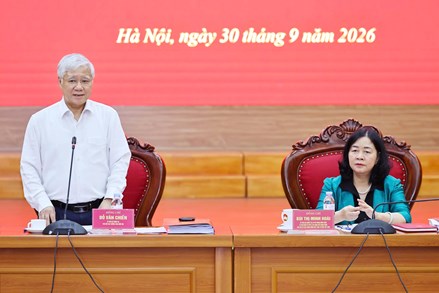 Thông qua dự thảo báo cáo kết quả kiểm tra, giám sát đợt 3 đối với Ban Thường vụ Đảng ủy MTTQ, các đoàn thể Trung ương