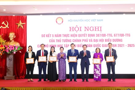 Biểu dương các mô hình học tập tiêu biểu toàn quốc giai đoạn 2021-2025