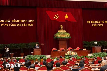 Thông báo Hội nghị lần thứ tư Ban Chấp hành Trung ương Đảng khóa XIV 
