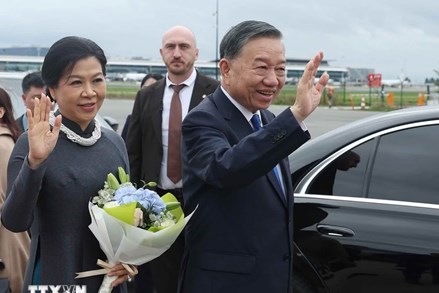 Tổng Bí thư, Chủ tịch nước Tô Lâm và Phu nhân bắt đầu thăm chính thức EU và Bỉ