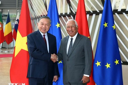 Tổng Bí thư, Chủ tịch nước Tô Lâm hội đàm với Chủ tịch Hội đồng châu Âu António Costa