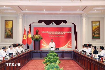 Tổng Bí thư, Chủ tịch nước chủ trì phiên họp về đối ngoại và hội nhập quốc tế